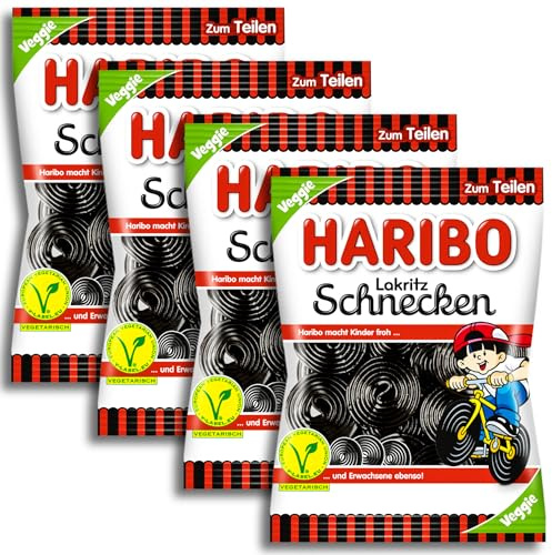 4 er Set Lakritz Schnecken veggie 4 x 175g