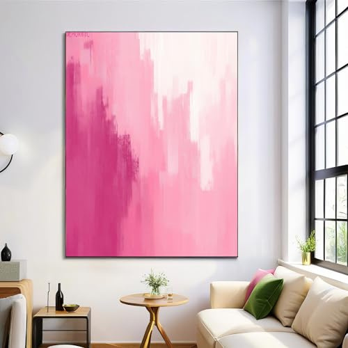 Leinwand Bilder 70X100Cm Verlaufstextur Xxl Wanddeko Wohnzimmer Aesthetic Room Wohnungs Decor Deko Zimmer Wandbilder Modern Bild Auf Kunst Abstrakte Kunst Magenta