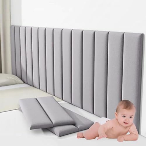 Imbottitura Spessa per pareti per Sala Giochi/Camera da Letto/Tatami, Pannelli Imbottiti per pareti per Bambini, Cuscini per testiera in Morbida Flanella autoadesivi per Decorazioni murali i