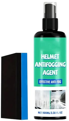 Nettoyant anti-buée pour casque de moto - 100 ml - Sans traces - Anti-buée - Pour lunettes de ski, football, sport et sport