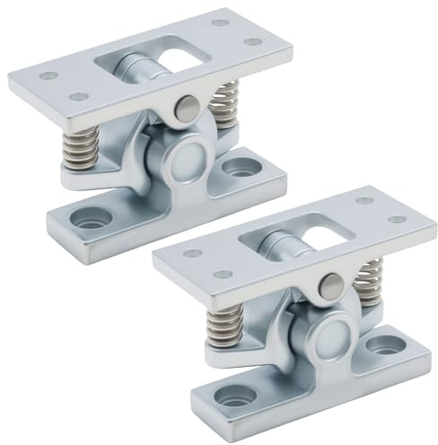 MospdyGear 2 topes de puerta de aleación de zinc de 65 mm para exteriores, con muelle, resistente a la intemperie, para caravana, puerta de casa, jardín
