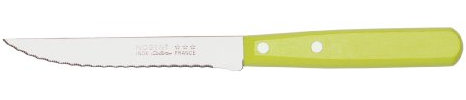 Nogent Color 4-1 / 2-Inch Serrated Steak Knife, Poignée en bois de chaux - Vert