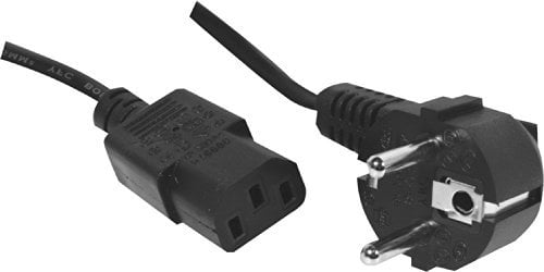 Dexlan Cordon électrique secteur standard 0.6 m Noir