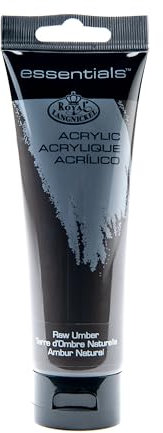 Royal & Langnickel Essentials Peinture Acrylique Terre de Sienne 120 ml Lot de 3