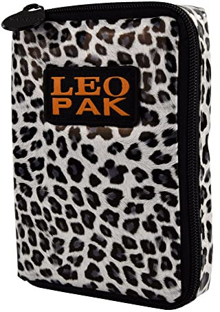 Karella Darttasche The PAK original, Leopard, Platz für 3 Dartsets, handlich und geräumig, Perfekter Schutz, Dartcase, Tasche für Darts