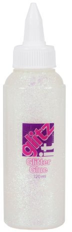 Glitz it Glitter Glue - Iridescent, 120ml, Twist Nozzle Bottle, Ideal for Kids Craft, Wedding Invitations, Card Making & Art Set