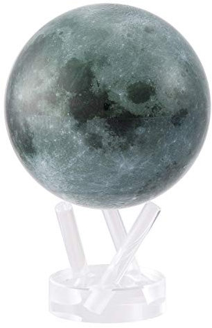 MOVA Globus Weltraumserie Mond 4.5 mit Sockel, solarbetriebener rotierender Globus, einzigartiges Geschenk und Heim- oder Schreibtischdekoration für Männer, Frauen, Kinder