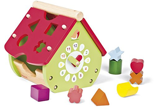 Janod J08164 - Sortierbox Gartenhaus Mit 8 Formen