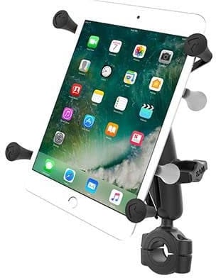RAM Mount RAM-B-408-75-1-UN8U Bicicleta/Coche Negro - Soporte (Tablet/UMPC, Bicicleta/Coche, Negro, Aluminio, Compuesto, Caucho, Acero inoxidable, X-Grip,Clamp mount, 6,35 cm)