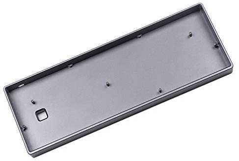NPKC GH60 A60 Heavy Anodized Aluminum CNC Case Base Plate for 60% Mechanical Gaming Keyboard Compatible Poker2 Pok3r Faceu 60 Etc (Gray)