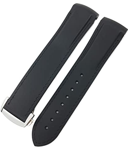 CWZZWS 18mm 19mm 20mm 21mm 22mm Gummi Silikon Uhrenarmbänder Für Omega 300 speedmaster Strap Marke Armband blau schwarz orange
