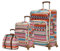 Lily Bloom Koffer-Set, 3-teilig, Softside Spinner Koffer-Set, Kollektion, Auf dem Prowl, Erweiterbares Softshell-Gepäck-Set mit Spinnrollen