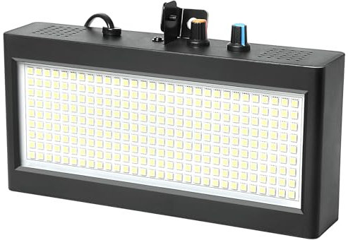 270 Led Strobo Discoteca Luce Stroboscopica Ritmo Musica per Casa, Mini Led Strobe Lights Faretto Stroboscopico Bianco per Parties, Lampada Stroboscopiche Luci Bianca ad Intermittenza Stroboscopi