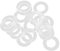 Othmro Nylon-Unterlegscheiben, M18, 27 mm Außendurchmesser, 18 mm Innendurchmesser, 1 mm Dicke, Dichtung, für Wasserhahn, Rohr, Wasserschlauch, transparent, 200 Stück