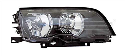 Scheinwerfer Hauptscheinwerfer Frontscheinwerfer rechts Schwarz H7/H7 für Modell 3 Series (Limousine/Touring) (E46) Baujahr: 02/1998-08/2001