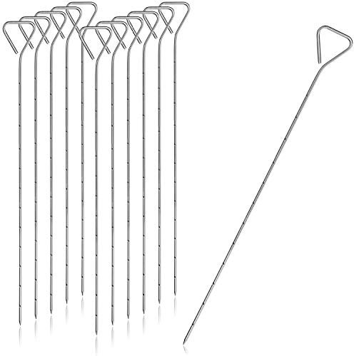 com-four® 12x brochetas de Parrilla, brochetas de shish Kebab de Acero Inoxidable - para Parrilla, Horno, sartén, Barbacoa - brochetas de Carne, Pescado y Verduras