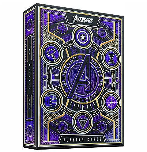 Theory 11 – Collection Avengers – 1 Jeu de 54 Cartes à Jouer – Couleur aléatoire – Fabriqué par Bicycle USA