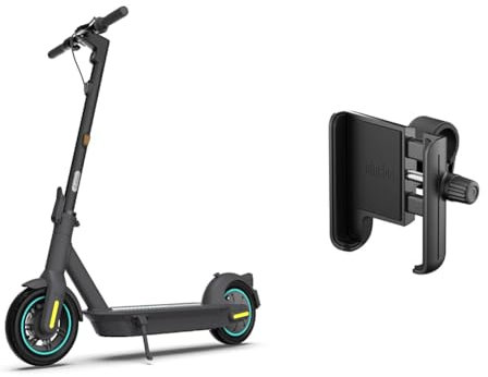Ninebot KickScooter MAX G30D II Powered by Segway & Segway AA.00.0010.59 Handyhalterung, Schwarz, Einheitsgröße