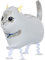 Airwalker Folienballons * Laufende Tiere * als Deko für Geburtstag und Party | 34-115cm groß | Walking Animals Kinder Kindergeburtstag Partydeko Luftballons Ballons, Edition: Katze
