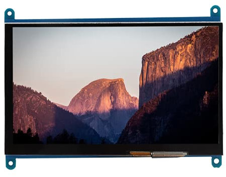 Pantalla Táctil HD de 7 Pulgadas, Pantalla LCD Capacitiva HDMI 1024x600 para Raspberry Pi Generation 1 2 3, Monitor de Computadora Compatible con Windows 7 8 10