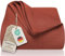 LAYNENBURG Premium Tagesdecke 180 x 220 cm - Waffelpique 100% Baumwolle - leichte Wohndecke Waffeloptik - Baumwolldecke Bett-Überwurf, Sofa-Überwurf, Couch-Überwurf - Sofa-Decke (Mahagoni-Rot)