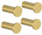 SAYAYO Ganci Portasciugamani in Acciaio Inox Gancio Appendiabiti da Parete Gancio per Accappatoio da Bagno Cucina Garage, Fissaggio a Muro, Oro, 4 Pezzi, EGOY001Y-G-4P