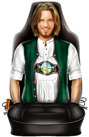 ITATI witziger Auto Sitzbezug - Geschenk zum Geburtstag Weihnachten Mann Männer Geschenkartikel (Trachtenmann)