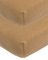 Meyco Baby Uni Spannbettlaken 2er Pack für die Babywiege (Bettlaken mit weicher Jersey-Qualität, aus 100% Baumwolle, perfekte Passform durch Rundum-Gummizug, Maße: 40 x 80 / 90cm), Toffee