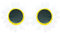 Oblique Unique® Brille Blumen Margeriten Partybrille Spaßbrille Sonnenbrille für Geburtstag Jubiläum Party Fasching Karneval Accessoire (Weiß)