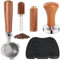 Bodenloser Siebträger 51mm mit 1 Tassen Filterkorb,Tampermatte Kaffee Tamper 51mm, Wdt Tool mit 6 0.4mm Dickem Edelstahl Espresso Nadel,Barista Zubehör mit EC680 / EC685 Espressomaschinen