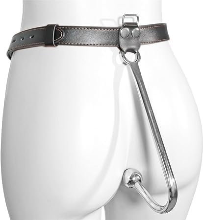 Vielretude Metell Anal Haken mit Gürtel Anal Butt Plug Dilator BDSM Fetisch Bond Constraint (Nur Gürtel)