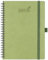 BEZEND Terminplaner 2024 2025, 18 Monate (Juli 24-Dez25) [Kiwi] 14,7 x 21,6 cm, akademischer Jahresplaner, Tages-, Wochenund Monatskalender, Spiralbindung, veganes Leder,
