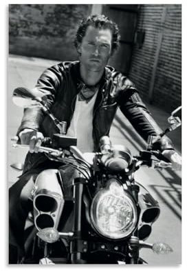 OqcEha Matthew McConaughey Retro-Poster, Stern, Leinwand, Wandkunst, dekorativ, Schlafzimmer, modern, Heimdruck, Kunstwerke, 60 x 90 cm