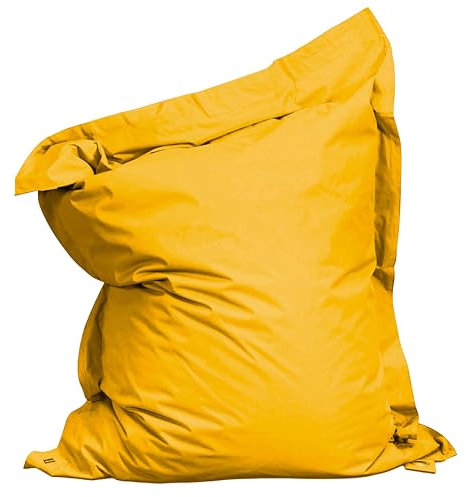 Oviala Housse Vide de Coussin de Sol XXL Jaune