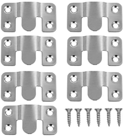 Gadpiparty 10sätze Edelstahl Haken Für Bilderrahmen Wandmontageclips Mit Schrauben Zum Sichern Von Kunstwerken Fotos Und Spiegeln Stabile Und Praktische Lösung Für Ihr Zuhause