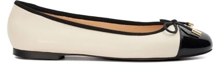 Dune London Ladies Highest Toe Cap Ballet Pump Size UK 6 Flat Heel Ballet Pumps Cream
