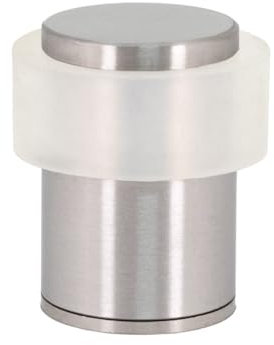 EVI Herrajes Türstopper | Edelstahl | 24 x 35 mm | Schraubsockel | matt | inkl. Schraube + Klemmdübel | Mod. I-199/24X35-BCBAM