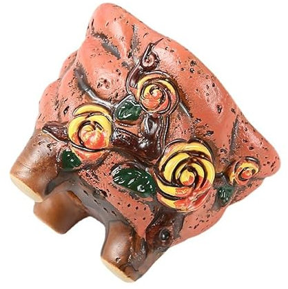 ZCSJD Dia 7.5cm 3D Engraved Flower Nordic Modern Ceramic Plant Pots Indoor Outdoor For Flower Cactus Succulent Plant Pot 9x7.5CM