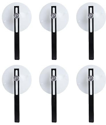 Qusedwey 6er-Pack TV-Seitenbrett-Halteclip, LED-LCD-TV-Bildschirm-Entferner, Reparaturwerkzeug, Silikon-Vakuum-Saugnapf, Schwarz und