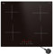 STARCHARTS Plug-in Induction Hob, Matte Black, 13amp Plug and Play, 3000W, 4 zone electric cooktops with boost