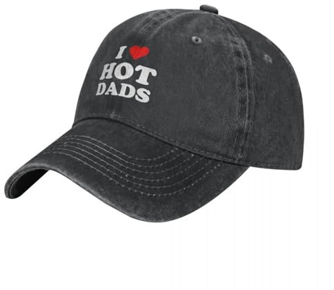 OOAXBEED Basecap I Love Hot Dads - Herz DILF Lover Cowboyhut Thermovisier Strandausflug Cosplay Neu im Hut Herren Caps Damen