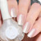 White Glitter Nail Polish - Mermaid Glitter Silver Nail Varnish - Long Lasting Fingernail Polish - No UV Light Needed Breathable Quick Dry Nail Varnish for Women DIY Nail Art at Home (Silver, 12ml)