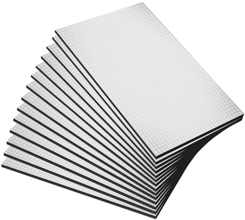 AKOLAFE 35 Pcs Van Insulation Self Adhesive 25x18cm Van Sound Deadening 7mm Thick Reflective Aluminium Foam Radiator Reflector Panels for Floors, Roofs, Camper Vans