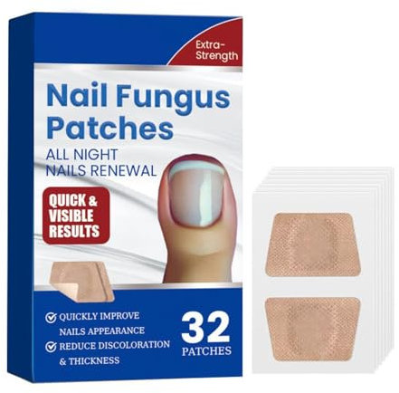 Nagelpilz-Pflaster Patch, Schnellwirkende Behandlung Gegen Fußnagelpilz - Mit Pflanzenextrakten - Sichtbare Ergebnisse in 2-4 Wochen - Für Gesunde Und Glatte Nägel (1PCS)