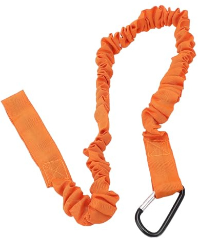 Vvikizy Kajak -Paddel Lanyard Seil Leine Elastische Gurte für Speisen für Kanuboot -Surfbrettfischereisen mit Leichtem Nylon Sicherer Befestigung (Orange)