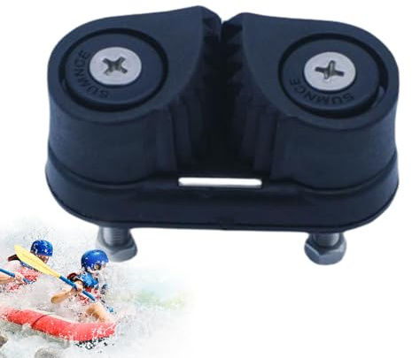 Nockenspikes für Segelboot – Mehrzweck-Seil-Steigeisen aus Nylon, leichtes und tragbares Design, schwarzes Zubehör | Kajak Segelboot Pilates Reformer Seil Management Sicherheit Befestigung Hardware