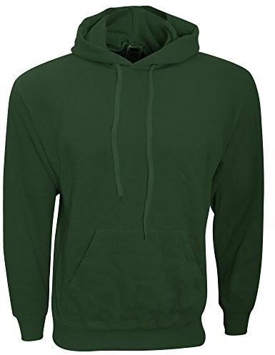 Fruit of the Loom Mens Hooded Sweatshirt/Hoodie (S) (Bottle Green)