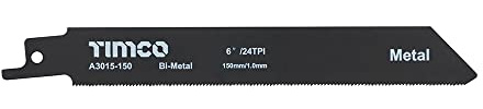 TIMCO A3015-150 Bi-Metal Sabre Blade 150mm - (Pack of 5)