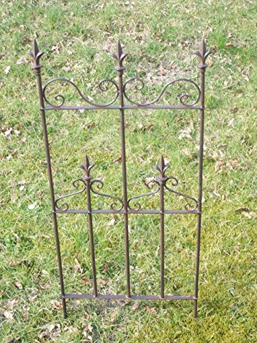 deko-impression Traumschönes, Verziertes Rankgitter, Rankhilfe, Eisen, massiv, 100 cm