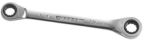 Facom 64.8X9 Straight Ratchet Ring Spanner 8X9 mm